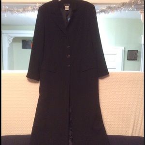Long Duster-Length Suit Jacket